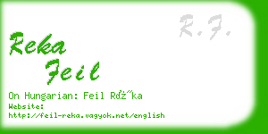 reka feil business card